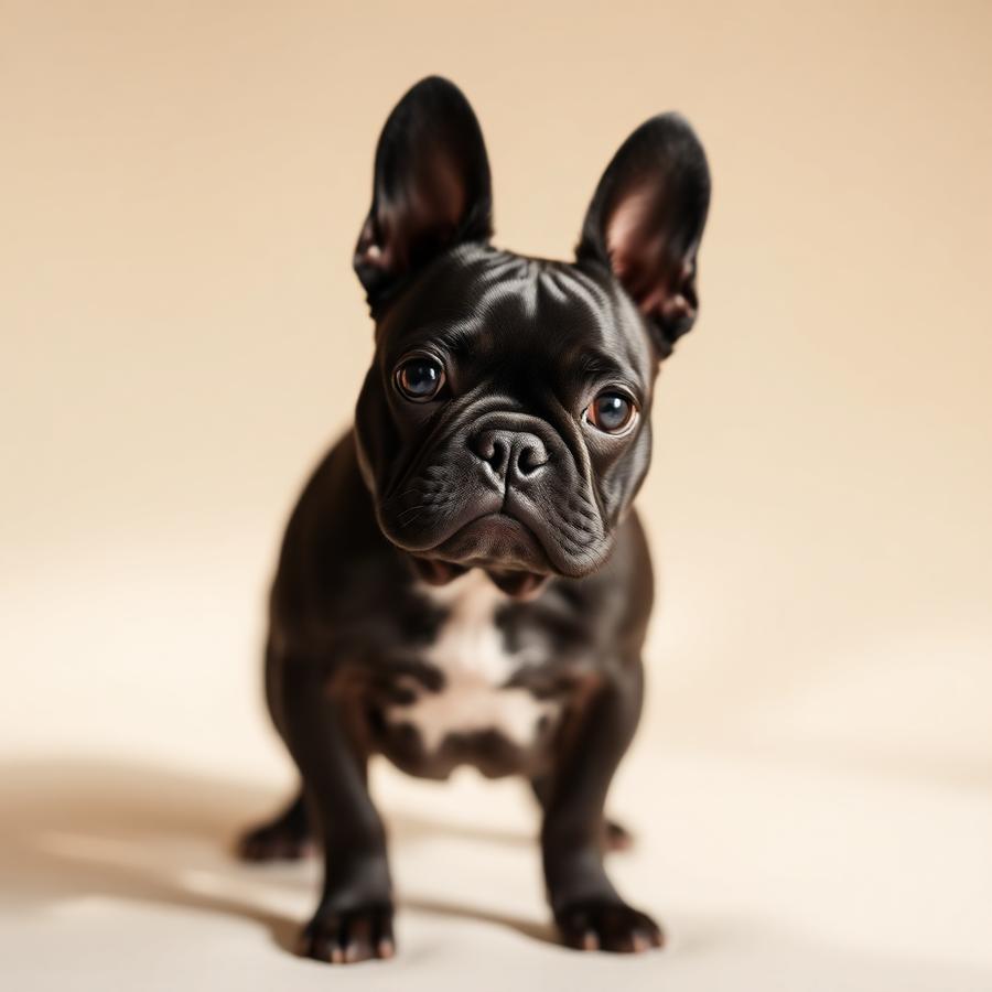 Foto real de um cachorro buldogue francês enviada pelo tutor